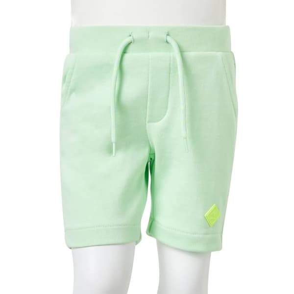 vidaXL Barneshorts med snor knallgrønn 92