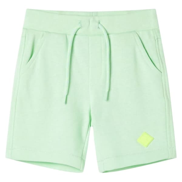 vidaXL Barneshorts med snor knallgrønn 92