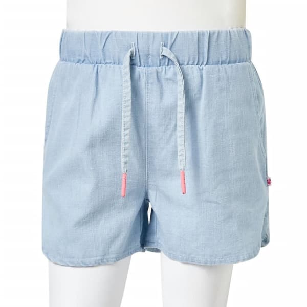 vidaXL Lasten shortsit vaalea farkunsininen 92