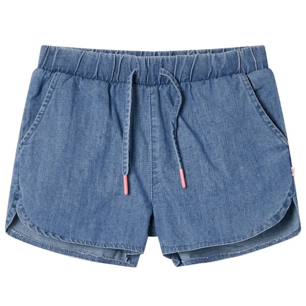 vidaXL Shorts til børn str. 140 denimblå