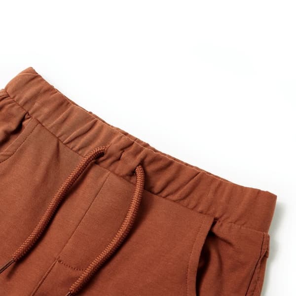 vidaXL Lasten shortsit kiristysnyörillä ruskea 128