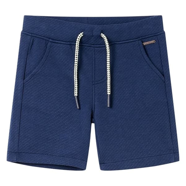 vidaXL Shorts til børn str. 128 med snøre mørkeblå