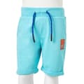 Miniatyrbillede 8 af 8: vidaXL Shorts til børn str. 116 med snøre akvamarinblå