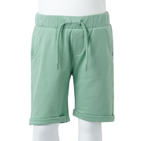vidaXL Lasten shortsit kiristysnyörillä vaalea khaki 92