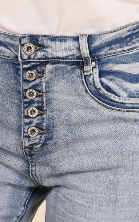 Chic - Jeansshorts Capri 3205 5 knappar