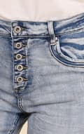 Miniatyrbild 4 av 4: Chic - Jeansshorts Capri 3205 5 knappar