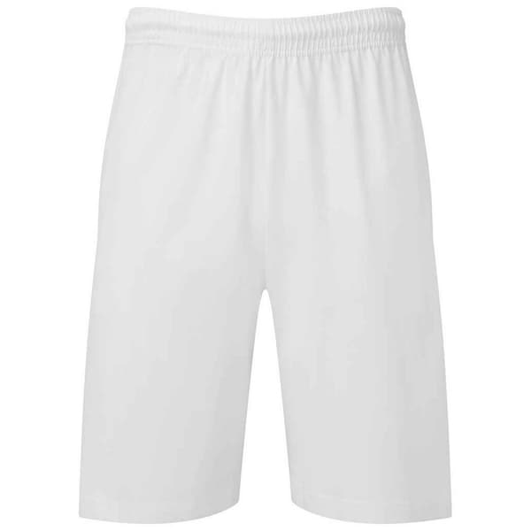 Fruit of the Loom Unisex Adult Iconic 195 Jersey Shorts White XXL