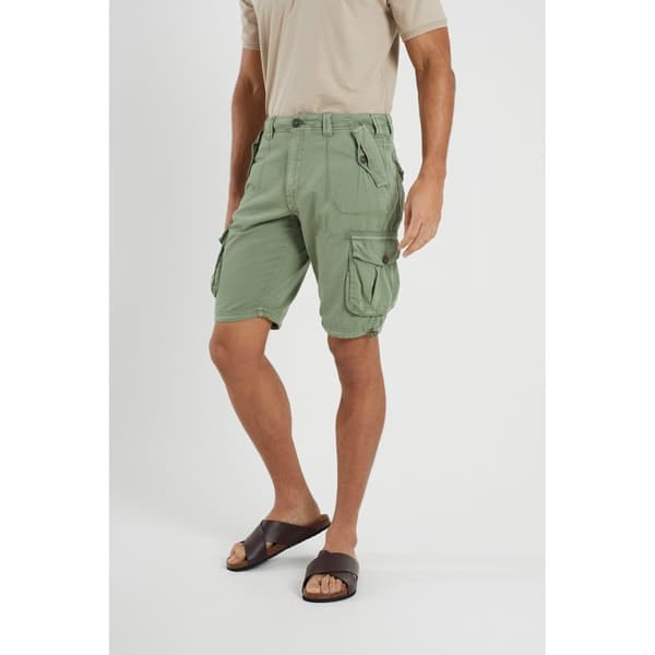 Brave Soul Mens George Cargo Shorts Sage L