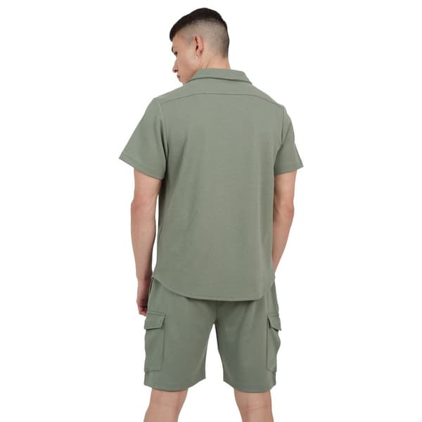 Brave Soul Mens Cadby Textured Cargo Shorts