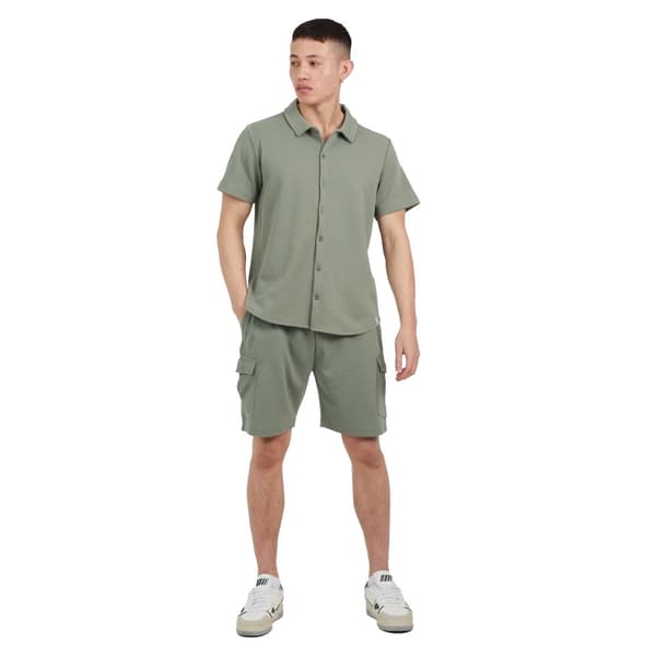 Brave Soul Mens Cadby Textured Cargo Shorts