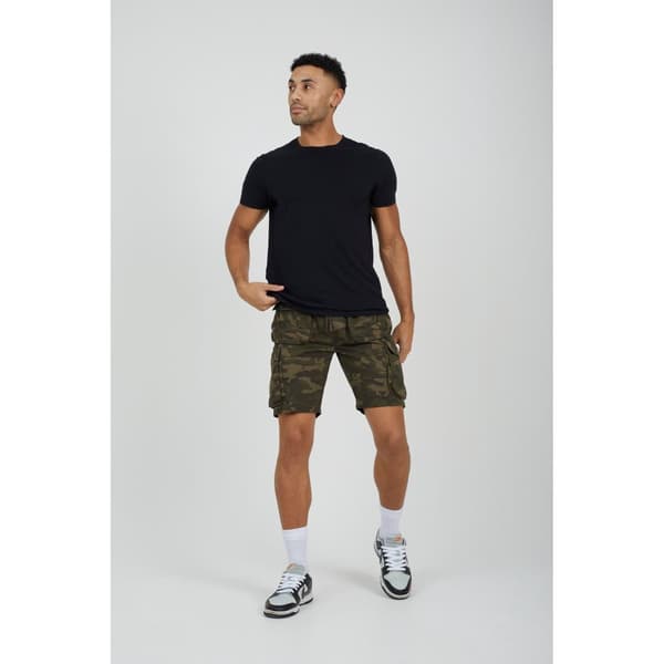 Brave Soul Militär Camo Cargo Shorts för herrar