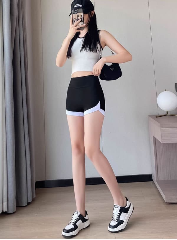 Yogashorts - Gymshorts För Kvinnor - Summar