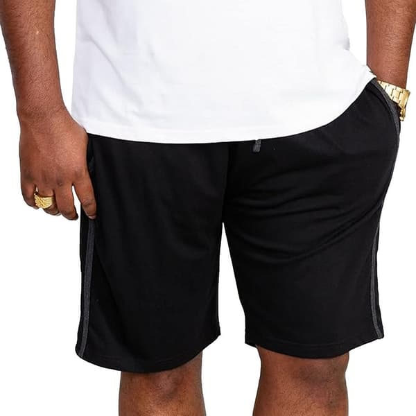 Duke Mens D555 Rayan Jersey Side Stripe Kingsize Shorts (Pack of 2)