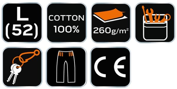 Korta shorts, 100% bomull, storlek L
