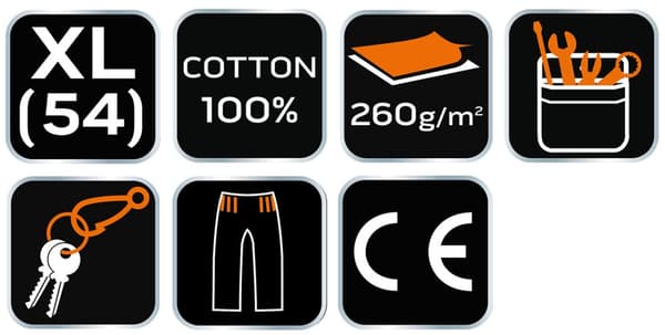 Korta shorts, 100% bomull, storlek XL
