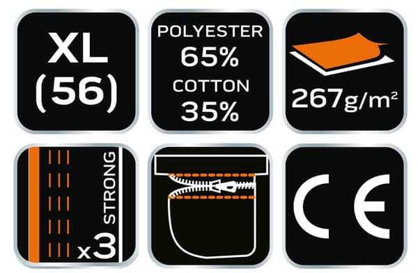 HD-shorts, webbing bælte, aftagelige lommer, størrelse XL/56
