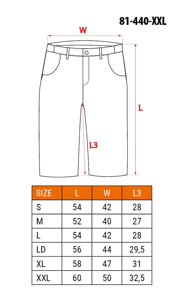BASIC shortsit, koko XXL