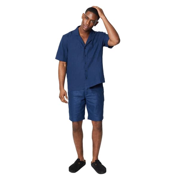Maine Mens Linen Blend Shorts