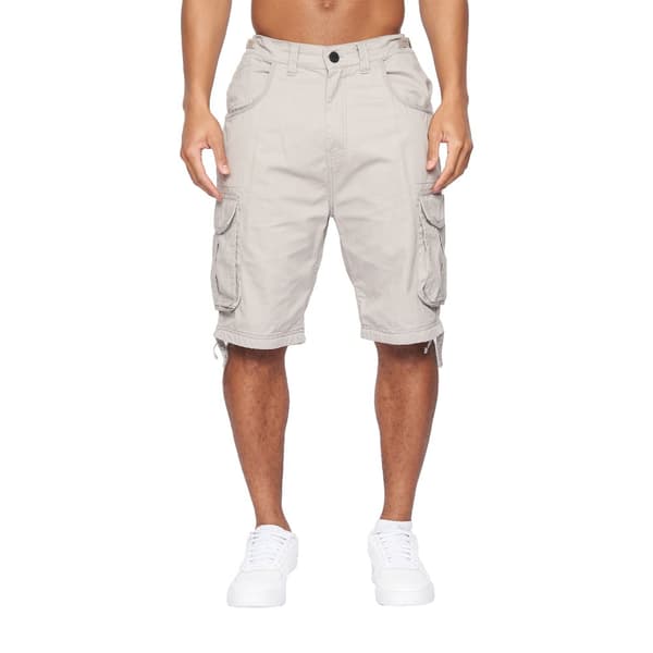 Crosshatch Jamstar Cargo Shorts för herrar Light Grey 34R