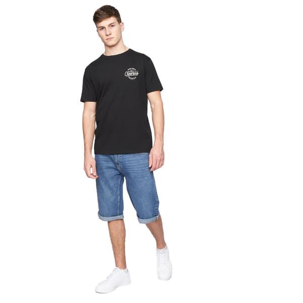 Crosshatch Tillforth Denim Casual Shorts för herrar
