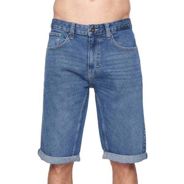 Crosshatch Tillforth Denim Casual Shorts för herrar