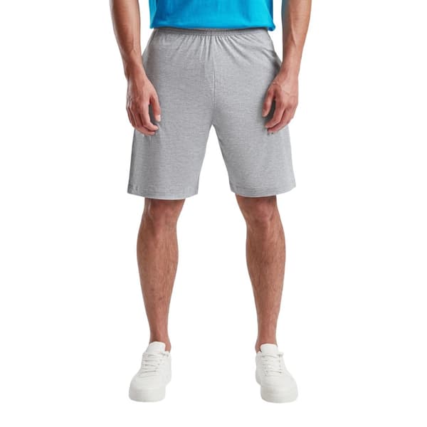 Fruit of the Loom Unisex Adult Iconic 195 Jersey Shorts Heather Grey XL
