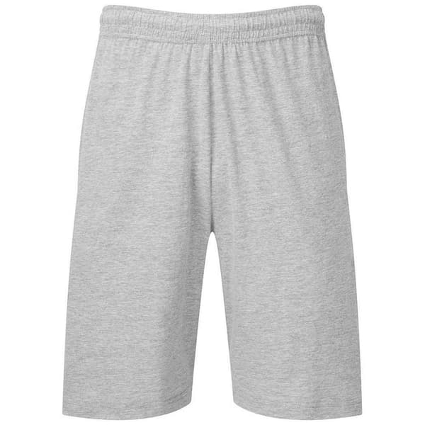 Fruit of the Loom Mens Iconic Jersey Shorts Heather Grey XL