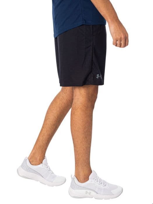 Kort för män - Under Armour - Tech Mesh 1328705-001 - Svart - Lätt passform - 100% Polyester