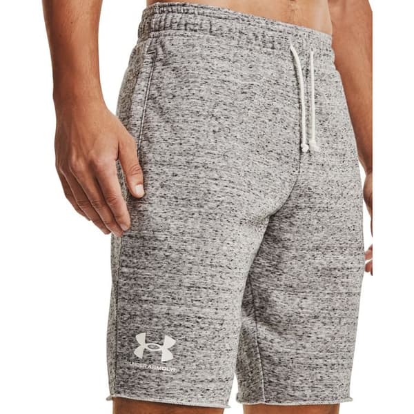 Sportshorts - Under Armour - Rival Terry - Grå - Tight - Andningsbar