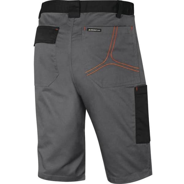 Mach2 work Bermuda shorts Grå orange poly / bomull - Delta Plus