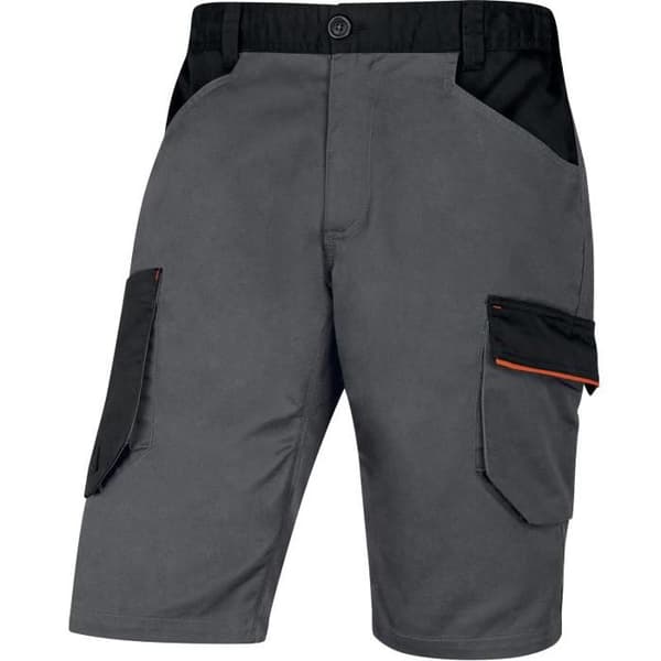 Mach2 work Bermuda shorts Grå orange poly / bomull - Delta Plus