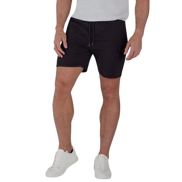 Raging Bull Mens Stretch Jersey Cargo Shorts Black 5XL