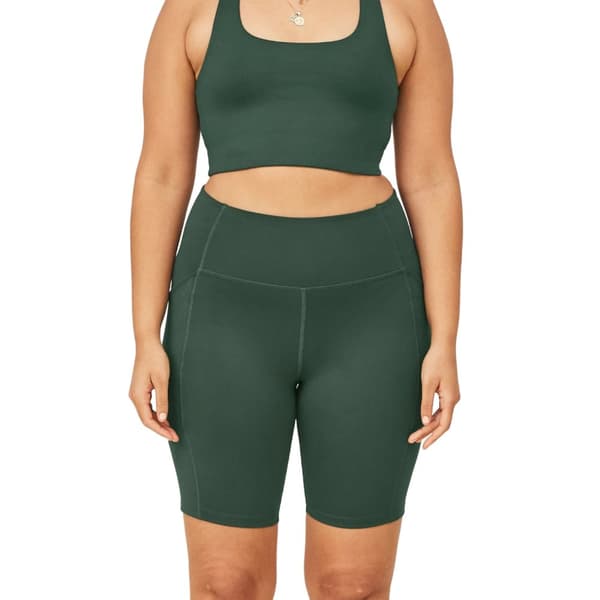 Girlfriend Collective Womens/Ladies Pocket High Rise Biker Shorts