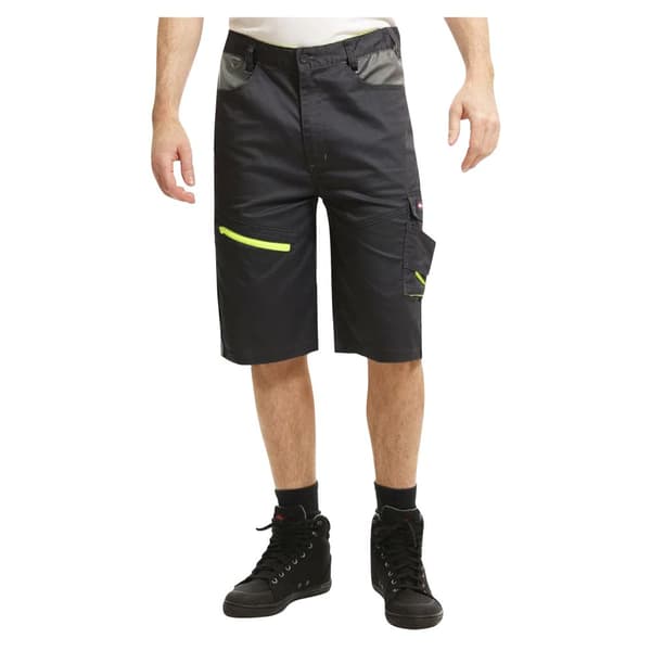 Lee Cooper Mens Stretch Reflective Multi Pocket Cargo Shorts