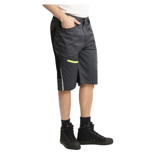 Lee Cooper Mens Stretch Reflective Multi Pocket Cargo Shorts