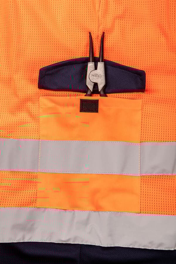 Advarselshorts, orange, mesh, str. S