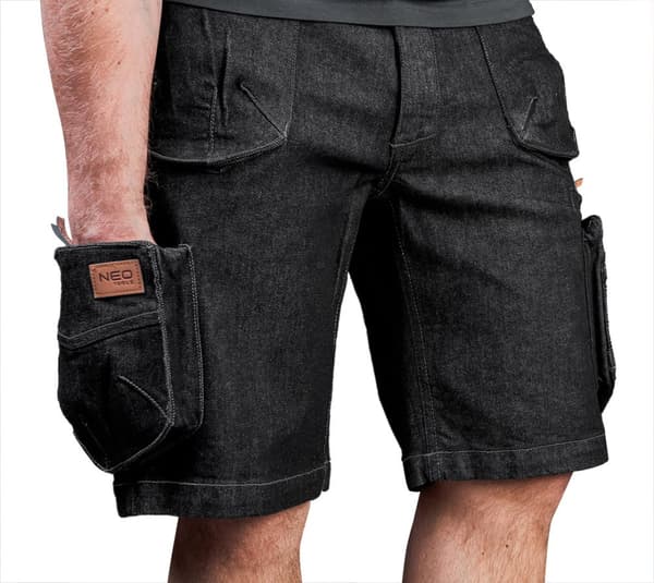 DENIM arbetsshorts, svarta, storlek S
