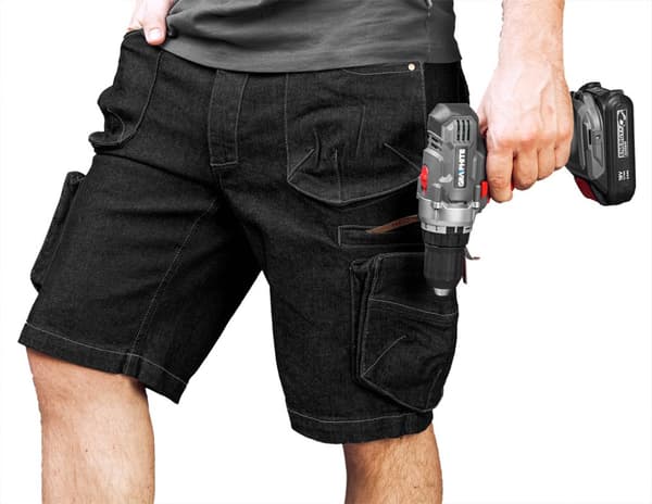 DENIM arbetsshorts, svarta, storlek S