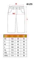 Miniatyrbillede 2 af 7: DENIM arbejdsshorts, sorte, str. XXXL