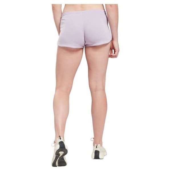 Kort träningsshorts - Reebok - Identity French Terry - Violet Oasis - Dam - Andningsbar