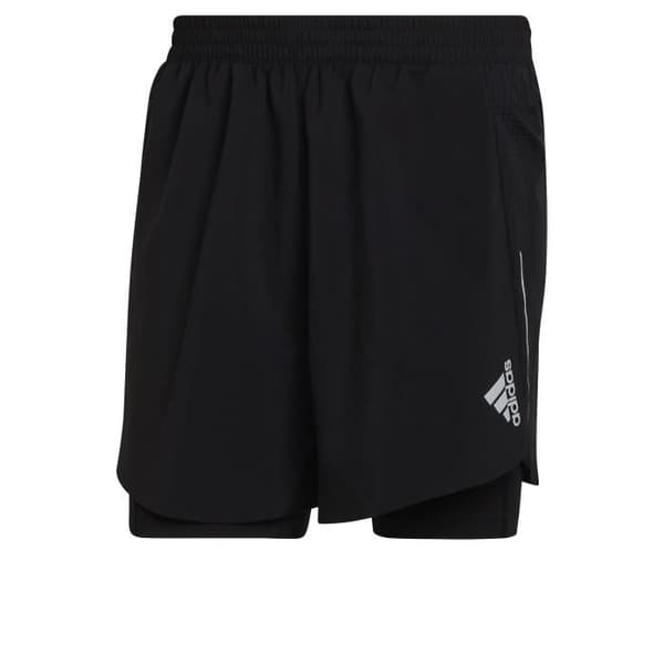 adidas Designed 4 2 in 1 löparshorts - Herr - Svart - Andas - Anti-svettficka