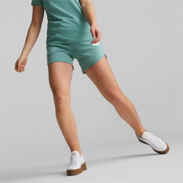 Korta Femme - Puma - Essentials - Grön - Hög Midja - Återvunna Material