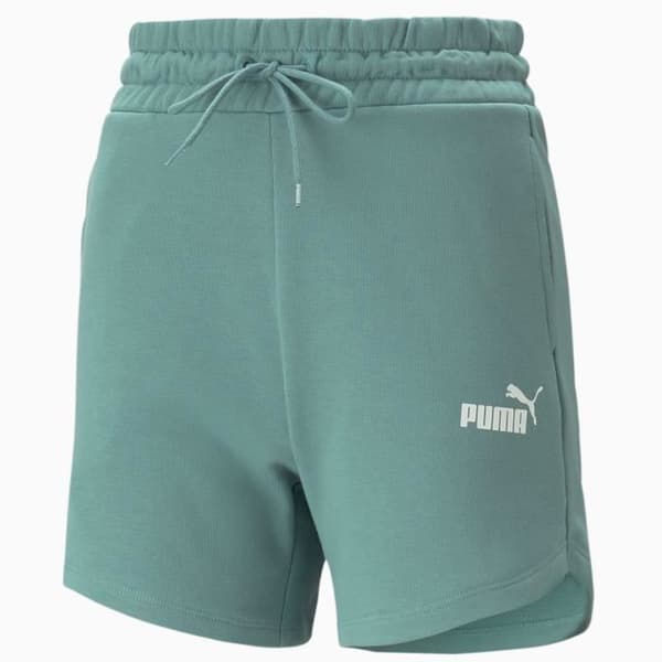 Korta Femme - Puma - Essentials - Grön - Hög Midja - Återvunna Material