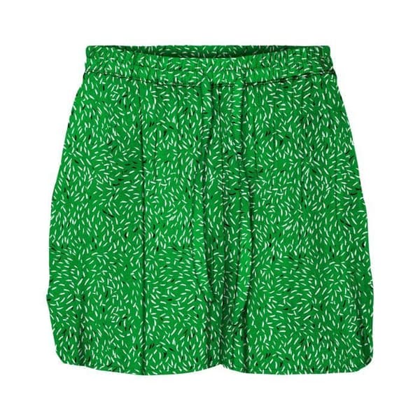 Kort Droit Kvinna - Vero Moda - Grön - 100% Viskos Livaeco - Elastisk Midja