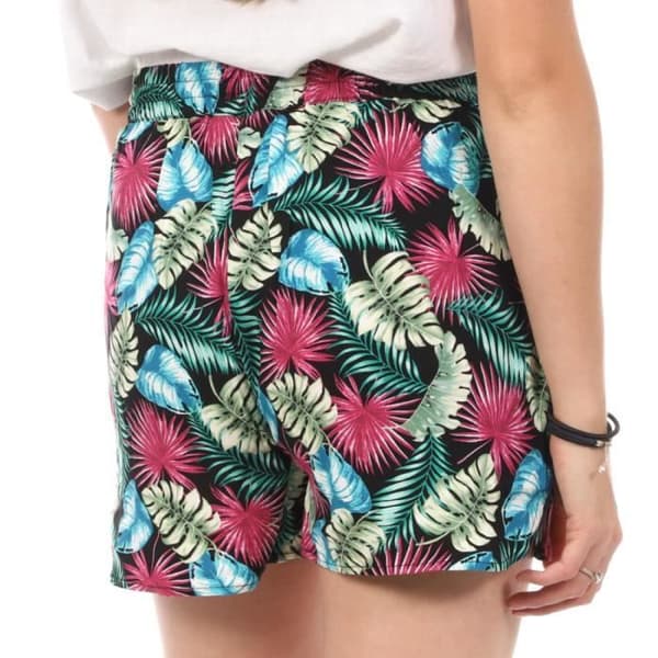 Kort Femme - Vero Moda - Lätt - Svart/Rosa - 100% Viskos - Baggy Passform