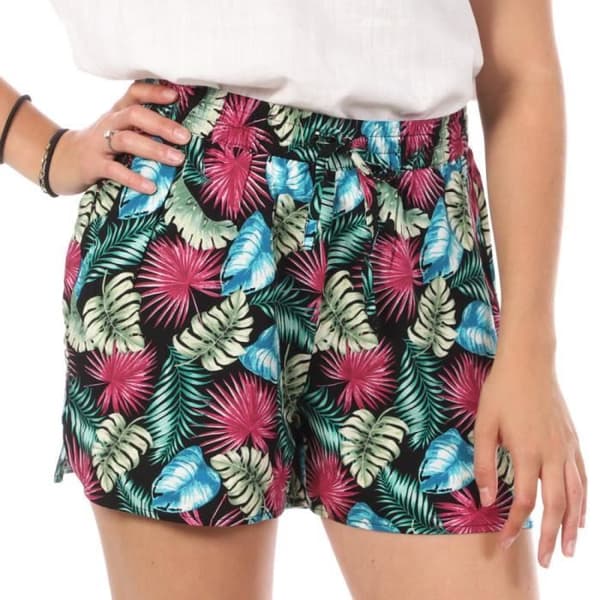 Kort Femme - Vero Moda - Lätt - Svart/Rosa - 100% Viskos - Baggy Passform