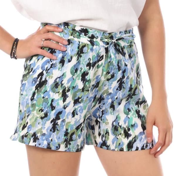 Kort Femme - Vero Moda - Enkel - Blå/Grön - 100% Viskos - Baggy Fit