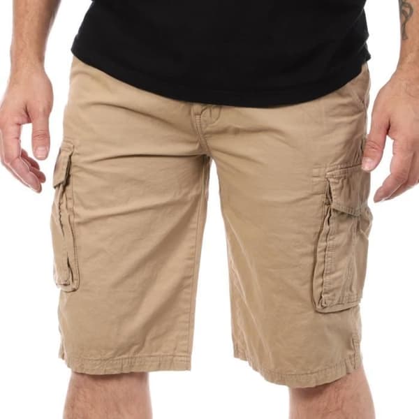 Kort Cargo - SCHOTT - Man - Beige - 100% Bomull - 6 fickor