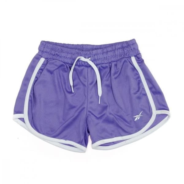 Sportshortar - Reebok - Barn - Lila/Vit - Elastisk midja - Meshmaterial
