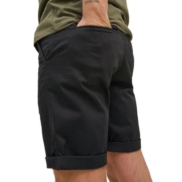 Kort Noir Homme Jack &amp; Jones Chino - Noir - Regular - Blixtlås - Bältesflikar - 4 fickor